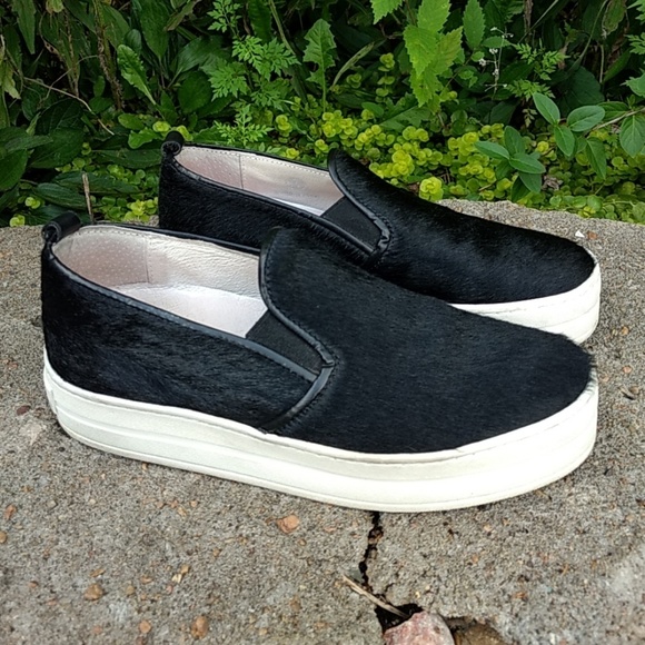 fred segal Shoes - Fred Segal FEET platform slip-on horsehair sneaker